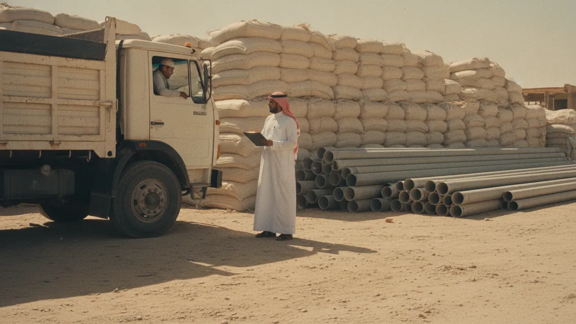 A small business at work in Saudi Arabia. Illustrative, not a customer's premises.
